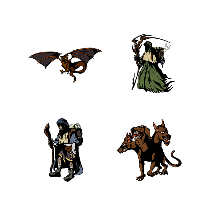 Game art personaggi fantasy